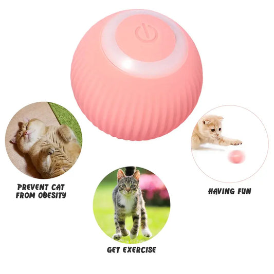 Cat Interactive Ball Electric Automatic Rolling Ball Smart Toys for Cats Smart Cat Toy Rotating Ball Cat Game Accessories