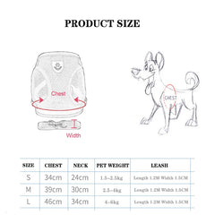 Adjustable Pet Harness Vest