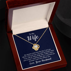 Love Knot Necklace - For Wife From Husband