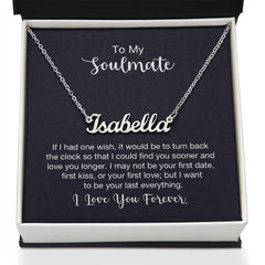 Custom Name Necklace - For Soulmate