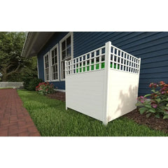 Garden Fence Outdoor Products 2-Pack Privacy Screen and Fence White Free Shipping Buildings Supplies Home (44" H x 42" W)