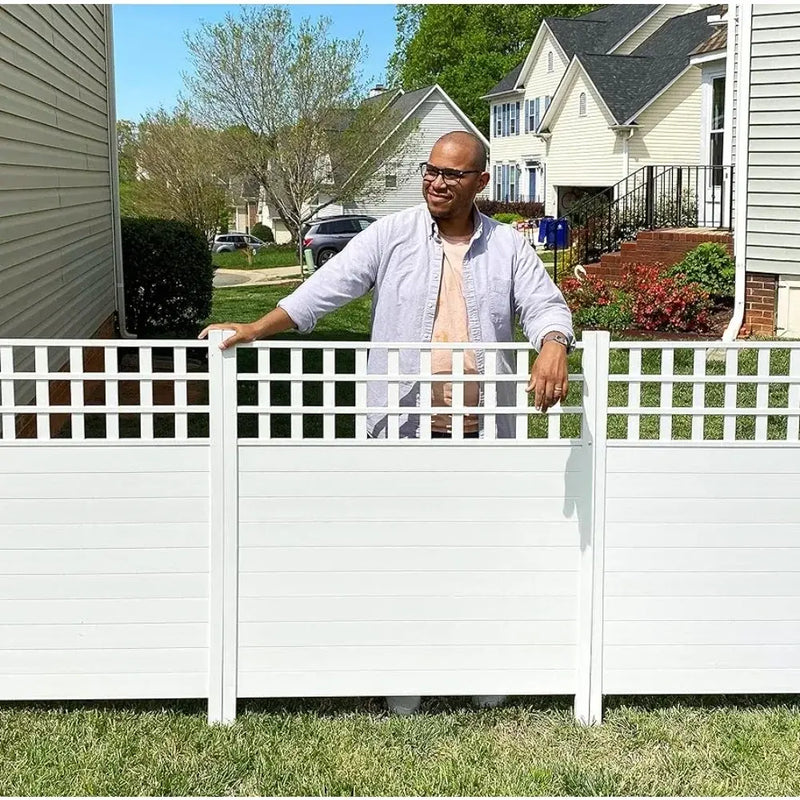 Garden Fence Outdoor Products 2-Pack Privacy Screen and Fence White Free Shipping Buildings Supplies Home (44